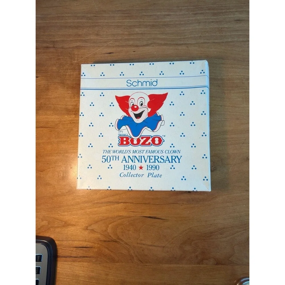 Vintage Schmid Bozo the Clown 50th Anniversary Limited Edition Collector Plate 1